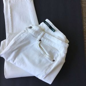 Ralph Lauren skinny white jeans